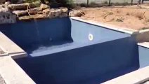 Renovation piscine béton avec revêtement AquaBright