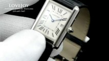 Online Sale Replica Cartier Tank 18k White Gold Watches