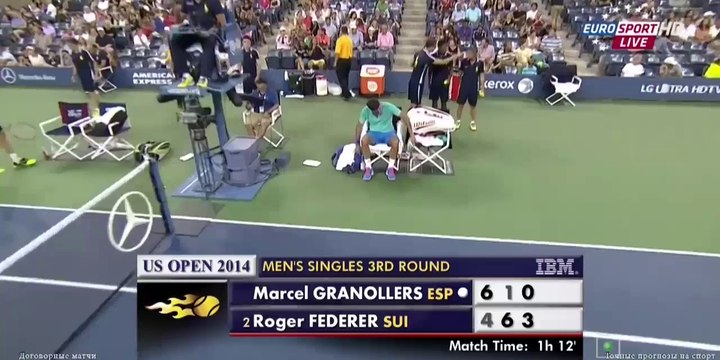 US Open 2014 R3 Federer Vs Granollers Full Match Part 1 [HD]