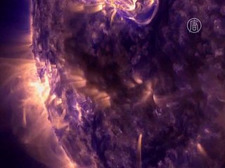 На солнце произошли мощные вспышки