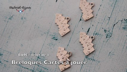 Breloque en métal cartes de jeux et nouveautés #36