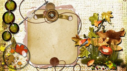 Осенний футаж  для текста.