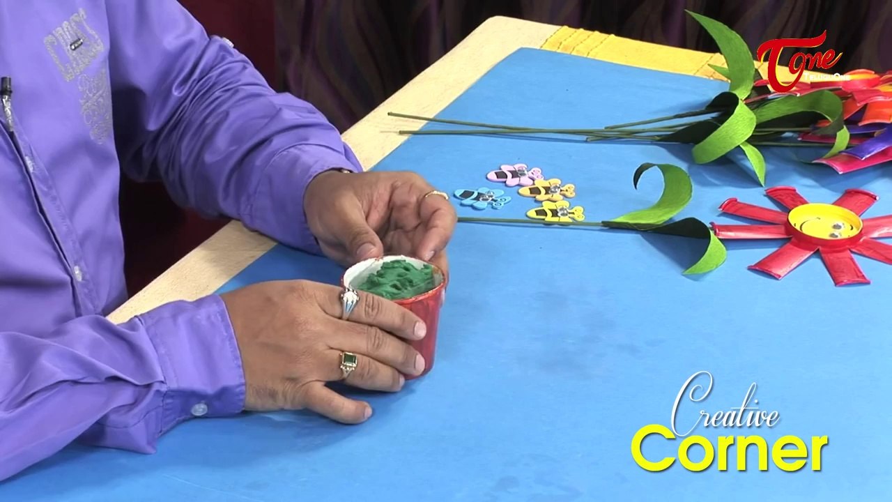 Creative Corner || How to Make Flower Basket Using Paper Cups