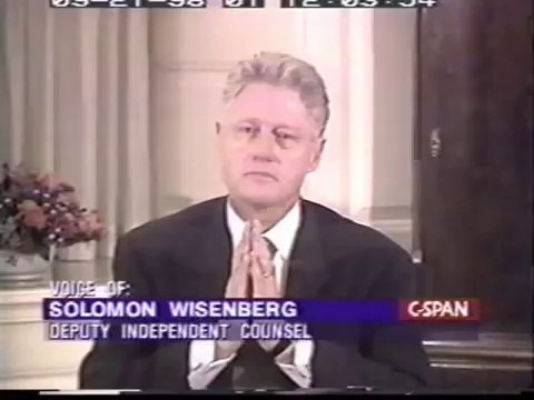 L'INTERROGATOIRE DE BILL CLINTON (1998)