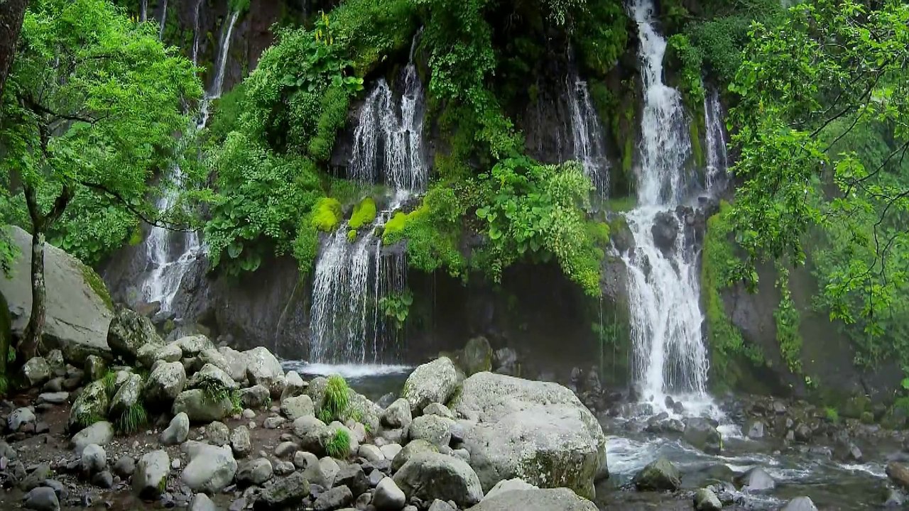 Waterfall - Scarborough Fair - Guitar, Violin & Vocal HD 1080p