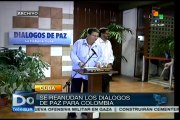 Cuba: FARC y Estado colombiano reanudan diálogos de paz para Colombia