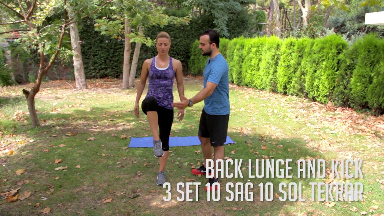 Bacak Kaslarını Kuvvetlendirmek için 'Back Lunge and Kick' - Her Yerde Spor