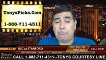Stanford Cardinal vs. USC Trojans Pick Prediction NCAA College Football Odds Preview 9-6-2014