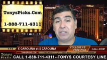 South Carolina Gamecocks vs. East Carolina Pirates Pick Prediction NCAA College Football Odds Preview 9-6-2014