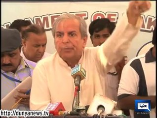 Dunya News-Javed Hashmi's Press Conference in Islamabad on 01-SEP-2014