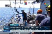 Marina italiana rescata a casi 4 mil migrantes africanos