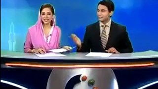 Pakistani news Anchor behind the Camera