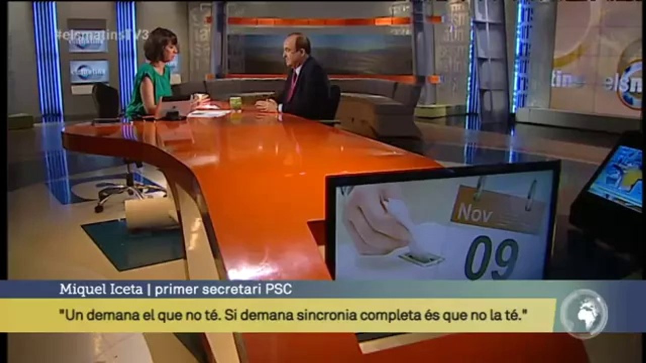 TV3 - Els Matins - Iceta: "La llei que s'aprova no serveix per a la pregunta que es vol fer"