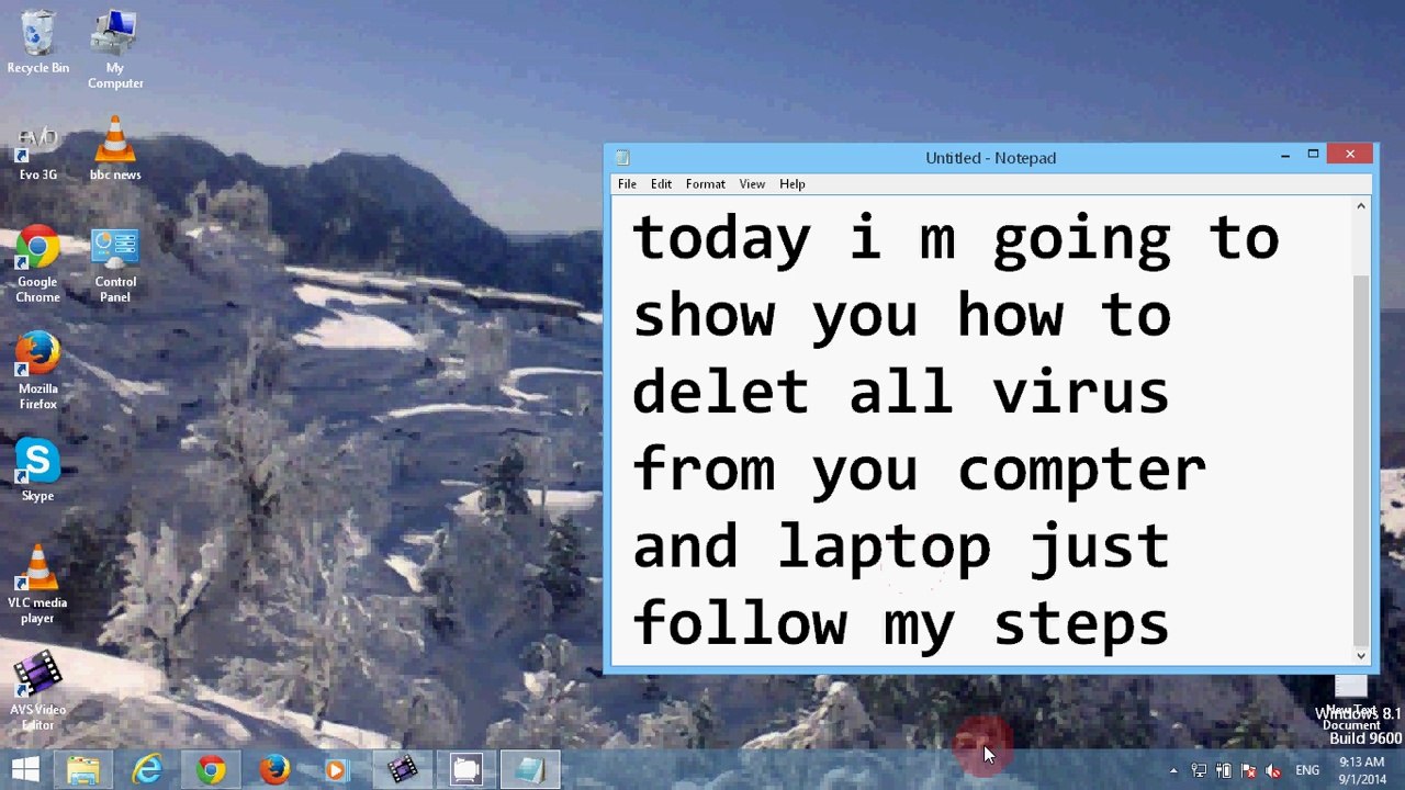 how to delete all virus without antivirus from your PC