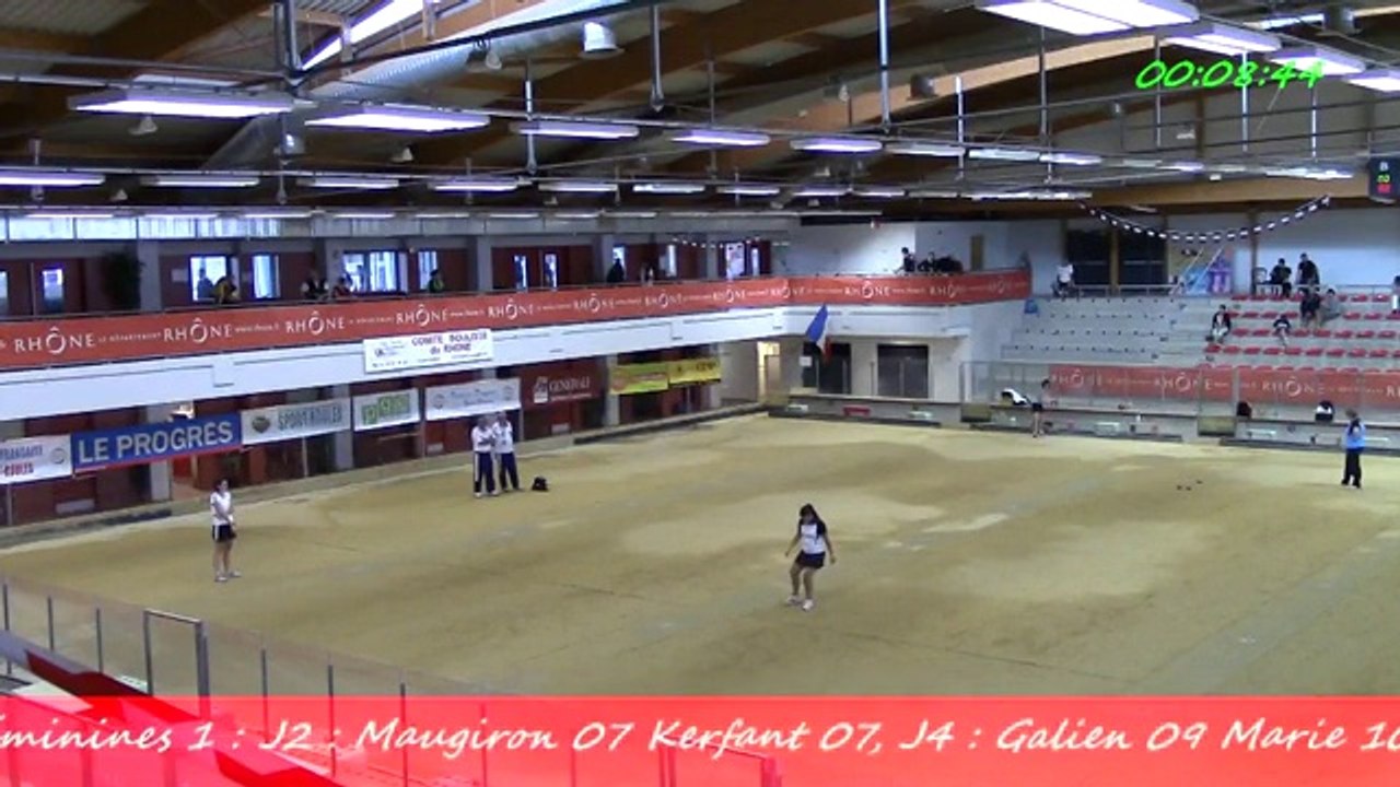 Barrage Féminine 1, France Simple, Sport Boules, Dardilly 2014