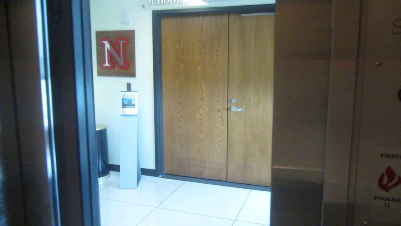 Epic win!  "Restricted" Dover traction elevators at Hardin Hall UNL