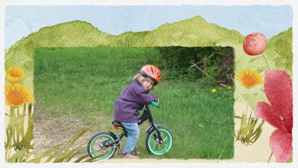 Madeleine fait du velo