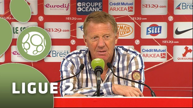 Conférence de presse Stade Brestois 29 - AS Nancy-Lorraine (2-0) : Alex DUPONT (SB29) - Pablo CORREA (ASNL) - 2014/2015