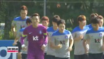 Korean Asiad football squad begin training