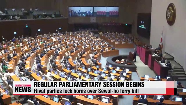 Regular parliamentary session begins amid Sewol-ho ferry dispute
