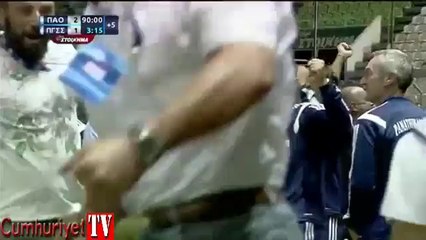 Panathinaikos - Painionios maçında futbolcuları şaşkına çeviren olay