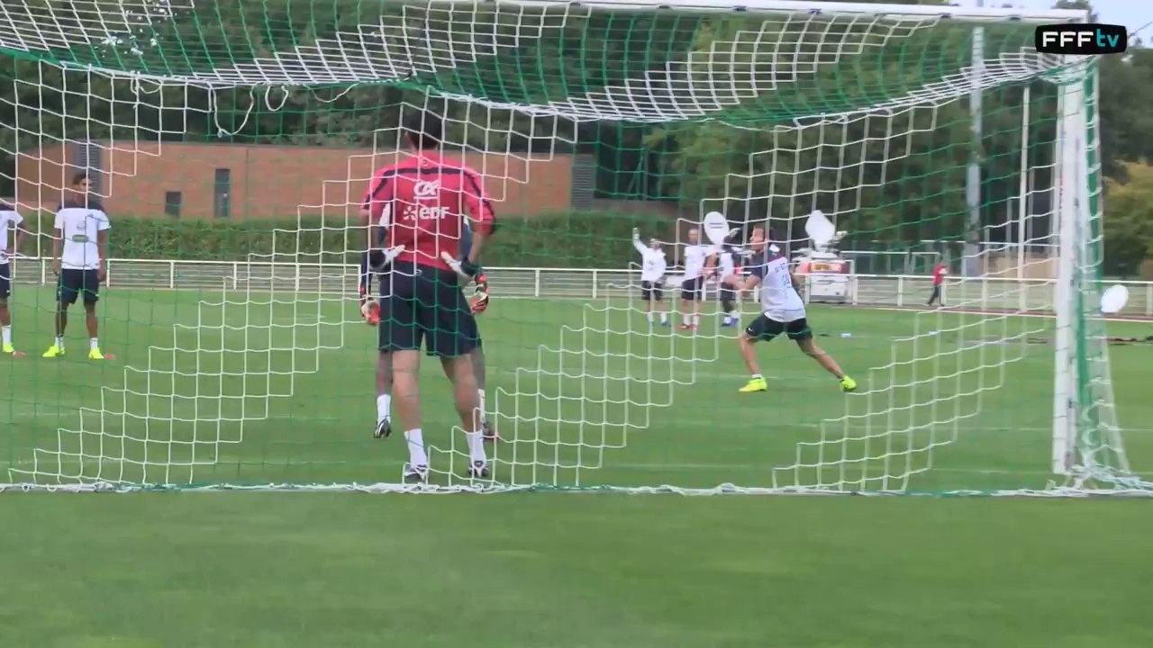 Superbe reprise de volée Cabaye