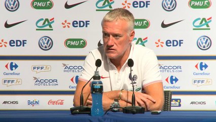 Bleus - Deschamps : "Rien ne remplace la vraie compétition"