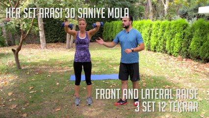 Omuz Kaslarını Çalıştırmak için "Front and Lateral Raise" - Her Yerde Spor