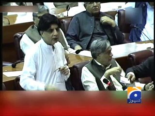 Parliament united against mutiny: Nisar -02 Sep 2014