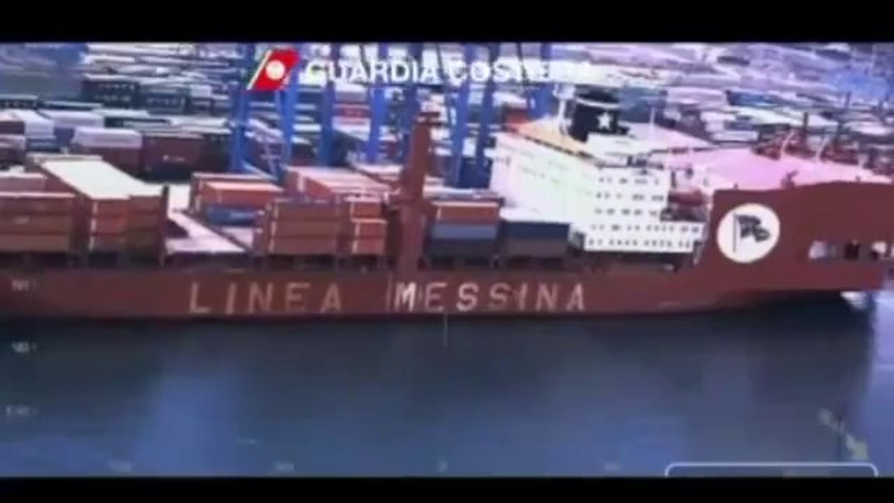 Video shows Italy port damage