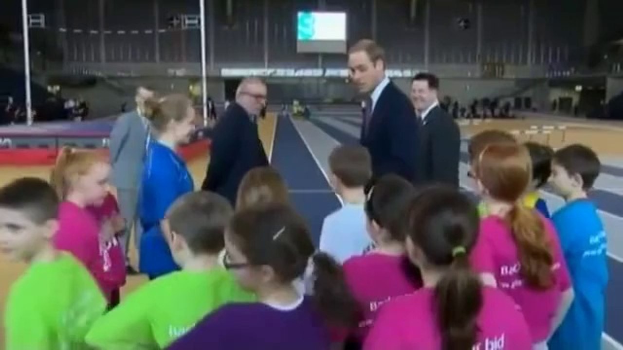 The Duke and Duchess of Cambridge have fun with Scottish children