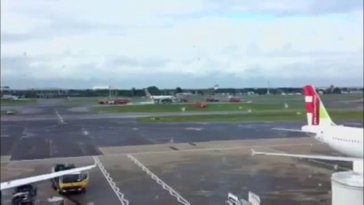 British Airways Plane 'On Fire' Flying Over Central London headed to Heathrew Airport