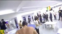 Juventus players throw coach Antonio Conte into ice bath after winning Scudetto