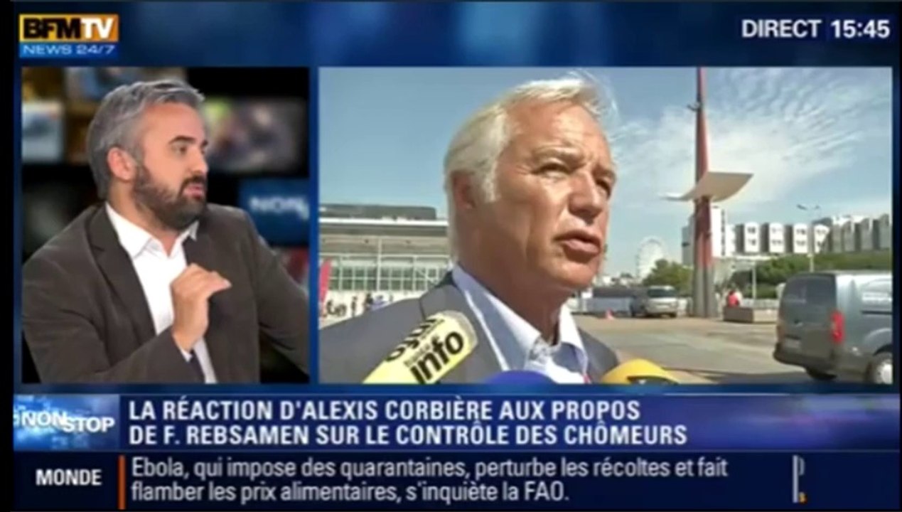 "Les chômeurs feront la chasse au Rebsamen" (Corbière, BFM)