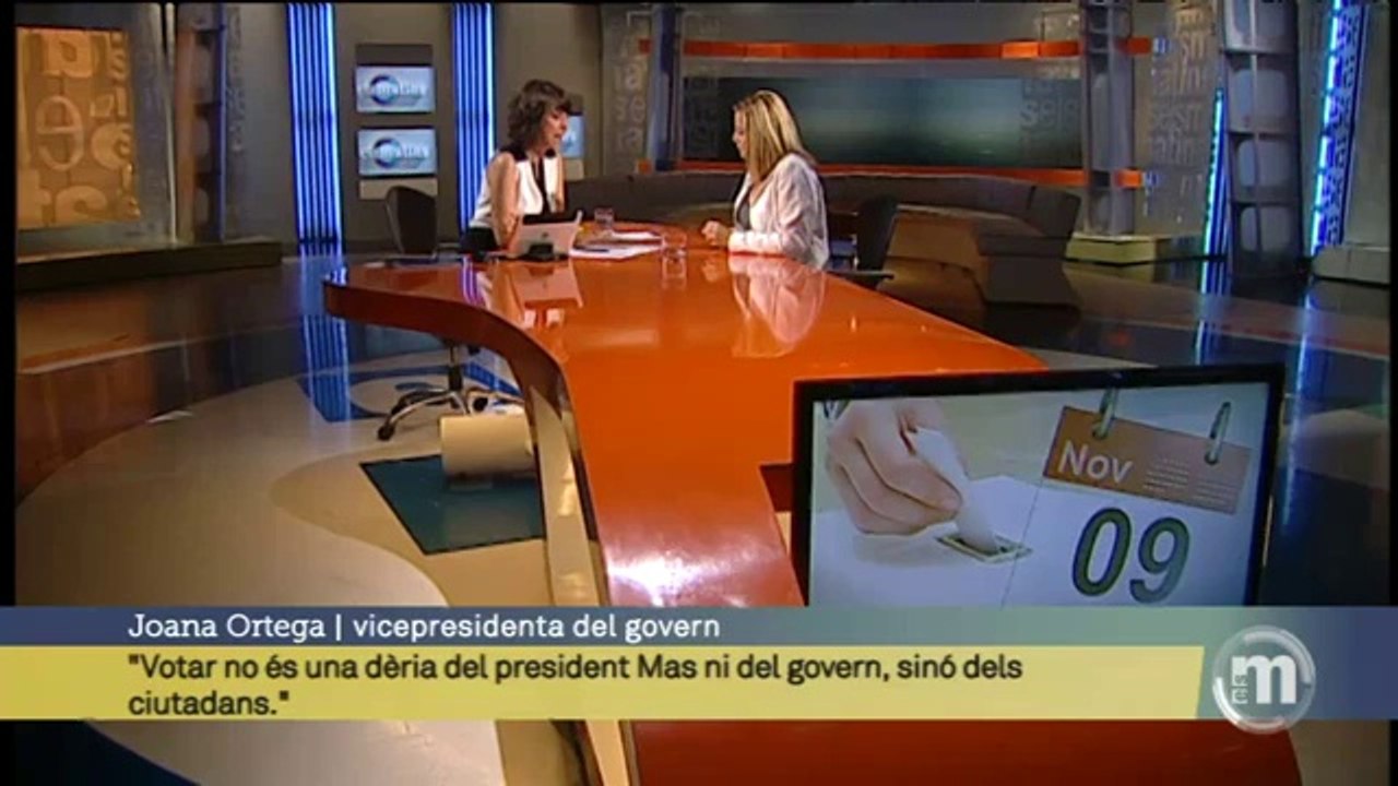 TV3 - Els Matins - Joana Ortega: "Ningú li pot demanar a cap govern que actuï al marge de la llei
