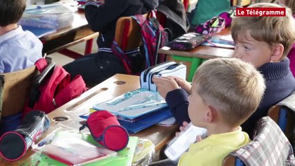 Audierne (29). Dans la classe de CE1-CE2 de Sainte-Anne