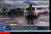 Lluvias azotan suroeste de China, ya hay 8 muertos y 24 desaparecidos