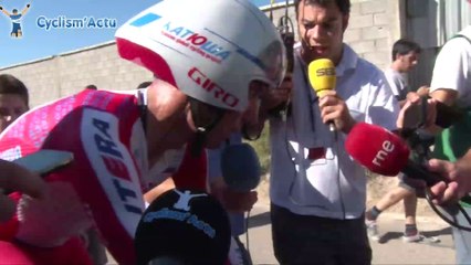 La Vuelta 2014 - Etape 10 - Joaquim Rodriguez à l'arrivée