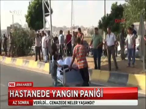 Kilis Devlet hastanesinde yangın paniği yaşandı