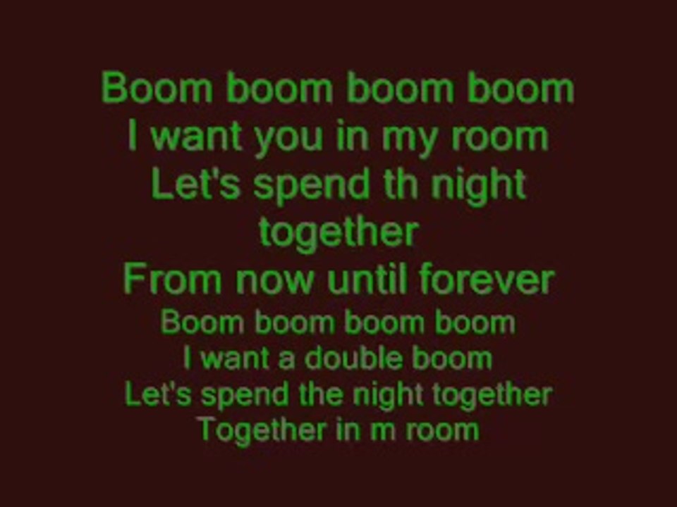 Vengaboys Boom Boom Boom Boom Lyrics