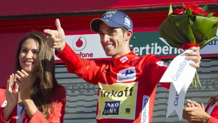 Vuelta a España - Alberto Contador da un golpe encima de la mesa