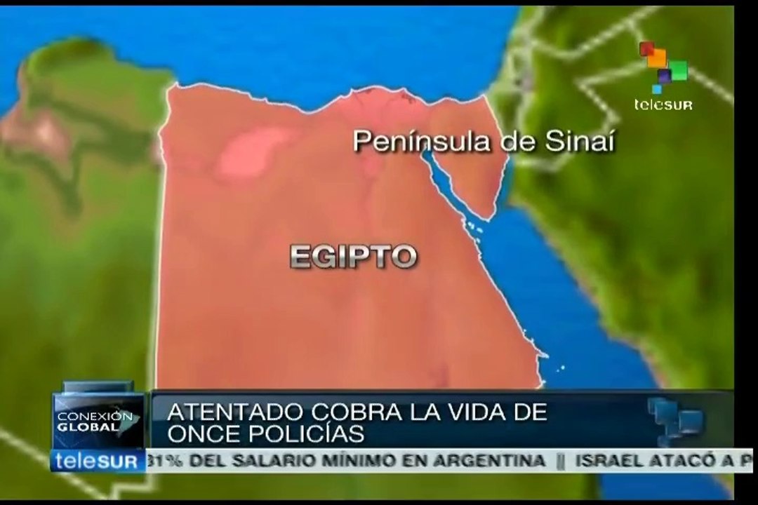 Aniquilan a 11 policías egipcios en Raffá