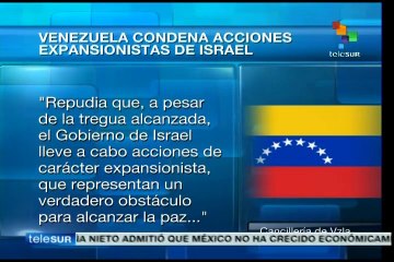 Condena Venezuela acciones expansionistas de Israel