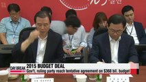 Gov't and ruling party come to agreement on next year's budget