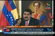 El capitalismo arrodilló a nuestra patria al FMI y al BM: Maduro