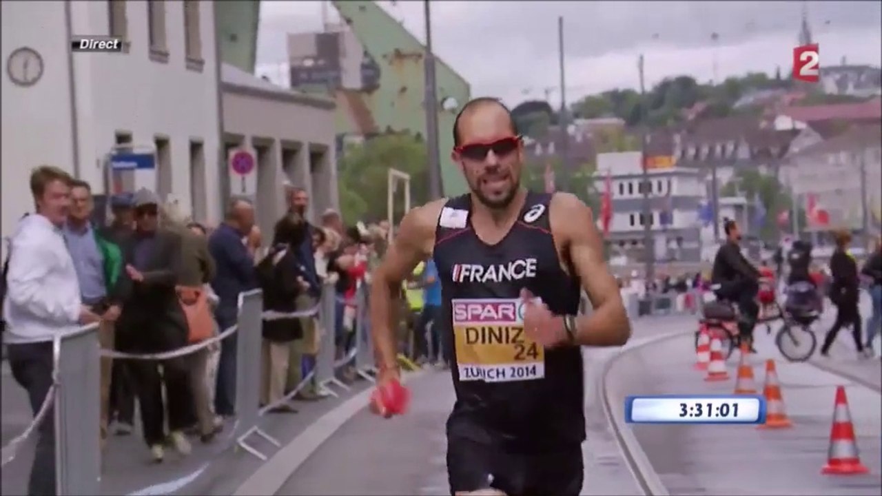 ChE athlétisme 2014, 50 km marche (version "courte"), record du monde de Y. Diniz