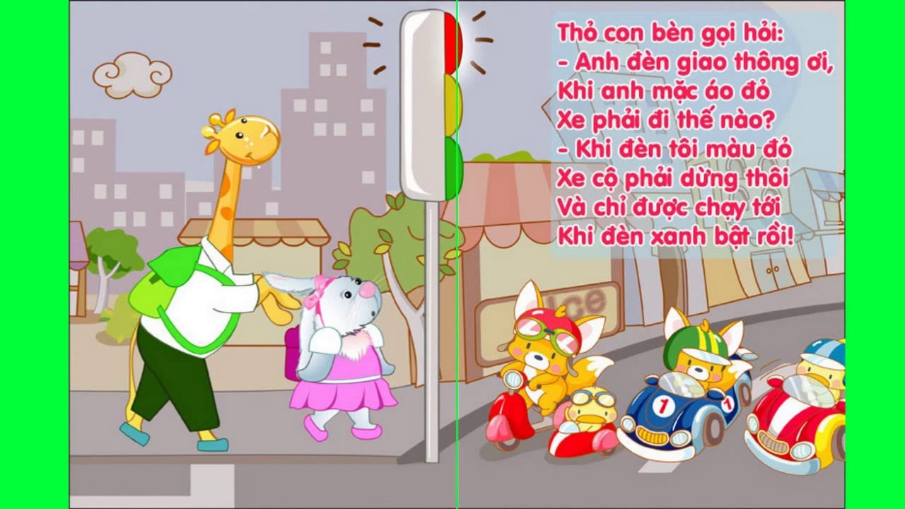 Đọc thơi cho bé: Đèn Giao Thông