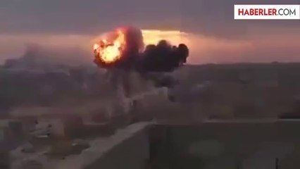 Libya Uçağının Düşme Anı Kamerada