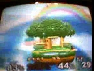 ssbm ocarina+aéeroblast vs marth+fox 4