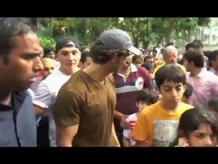 Ganpati visarjan with Anil Kapoor, Hrithik Roshan